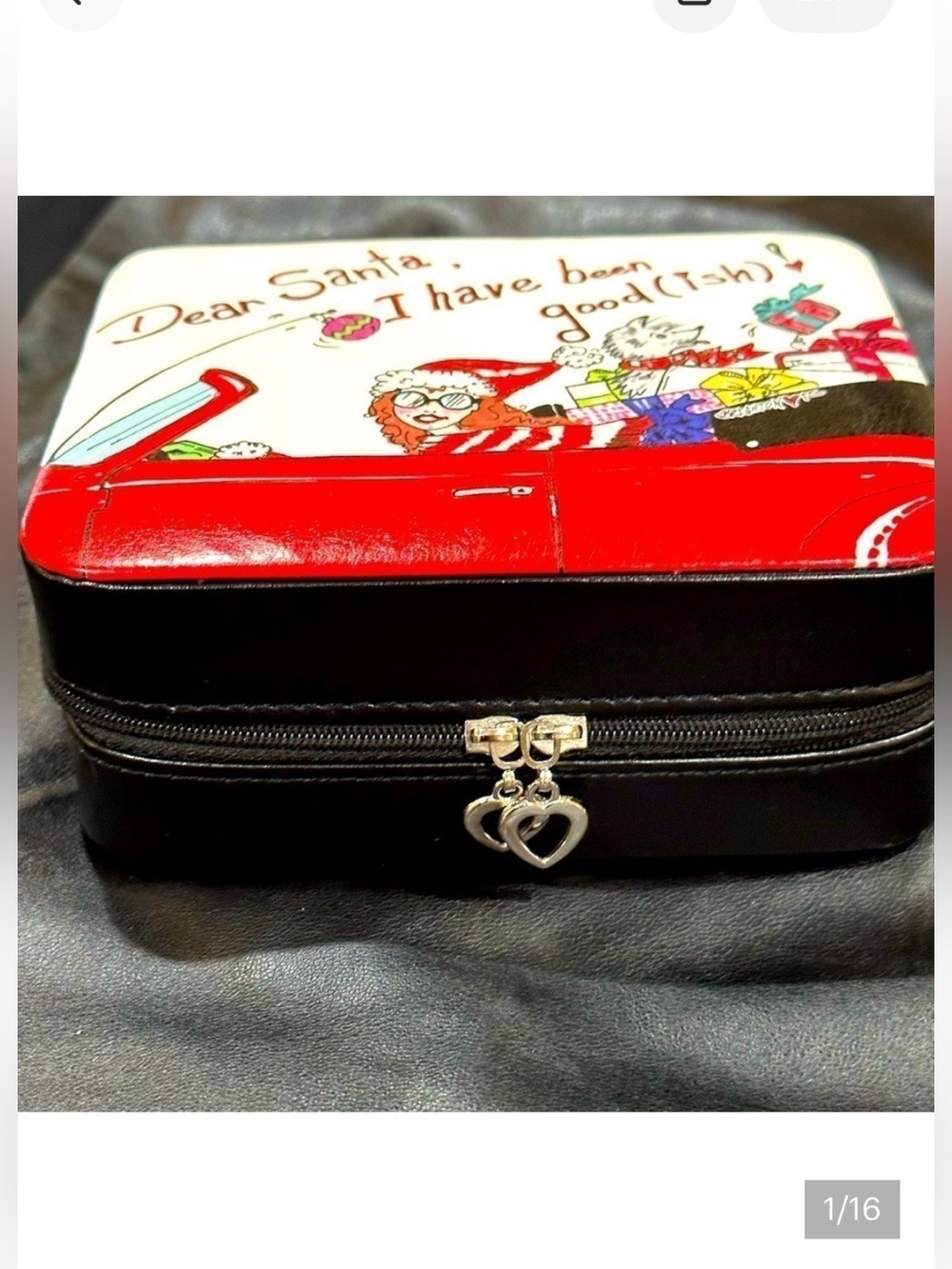 Brighton Dear Santa I have been good (ish) Jewelry Box Travel Case